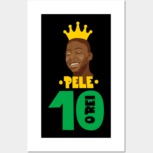 Pele - Famous footballers - R.I.P Pele Wall Art by Boogosh